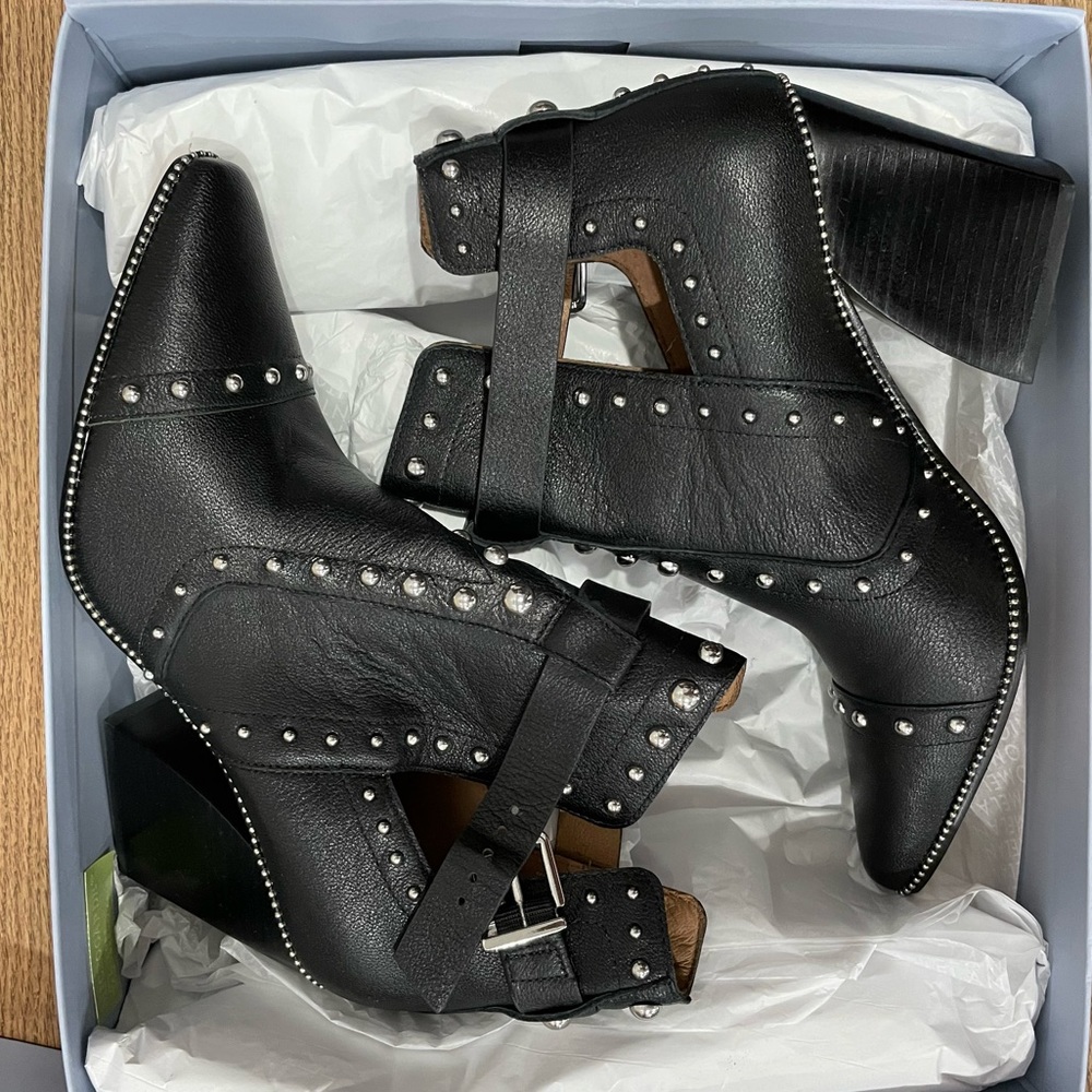 Antonio Melani Studded Leather Heels